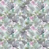 purple botanical cotton fabric from Fibre Naturelle