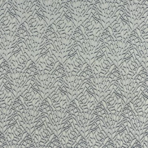 white botanical jacquard fabric from Fibre Naturelle