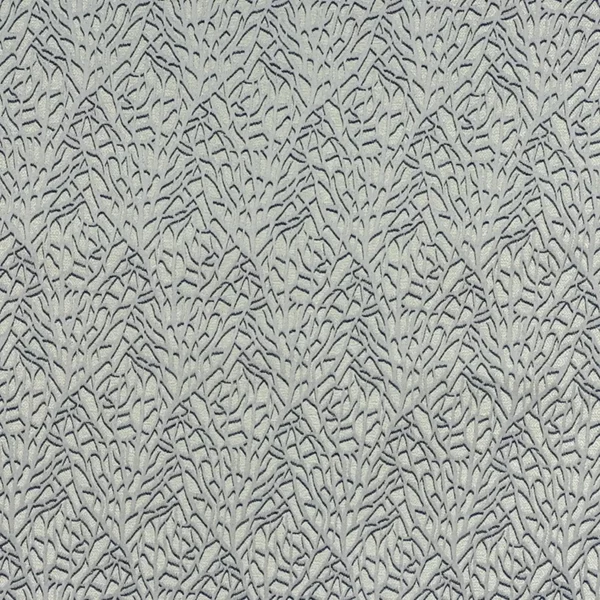 white botanical jacquard fabric from Fibre Naturelle