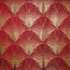 red contemporary velvet-chenille fabric from Fibre Naturelle