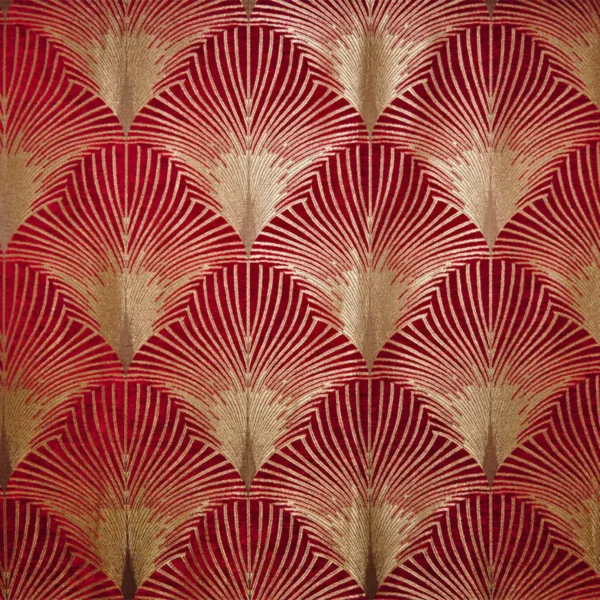 New York Fabric - Broadway by red contemporary velvet-chenille fabric from Fibre Naturelle