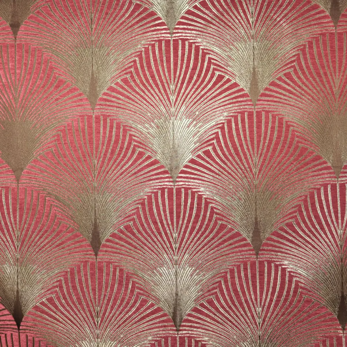 New York Fabric - Rockefeller by pink contemporary velvet-chenille fabric from Fibre Naturelle