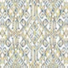 yellow geometric cotton fabric from Fibre Naturelle