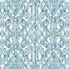 blue geometric cotton fabric from Fibre Naturelle