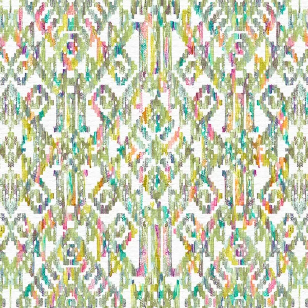 Marrakesh Fabric - Apple by green geometric cotton fabric from Fibre Naturelle