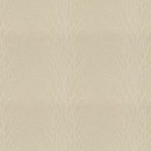 yellow botanical jacquard fabric from Fibre Naturelle