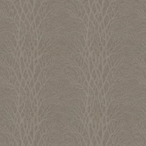 black-grey botanical jacquard fabric from Fibre Naturelle