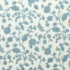 blue botanical embroideried fabric from Fibre Naturelle