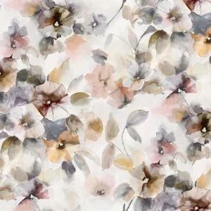 multicolour botanical cotton fabric from Fibre Naturelle