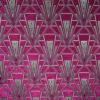 purple geometric velvet-chenille fabric from Fibre Naturelle