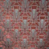 brown geometric velvet-chenille fabric from Fibre Naturelle