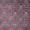 purple geometric velvet-chenille fabric from Fibre Naturelle