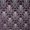 purple geometric velvet-chenille fabric from Fibre Naturelle