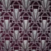 purple geometric velvet-chenille fabric from Fibre Naturelle