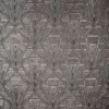 black-grey geometric velvet-chenille fabric from Fibre Naturelle
