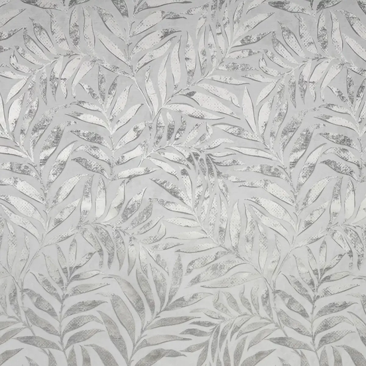 Ella Fabric - Oyster by white botanical jacquard fabric from Fibre Naturelle