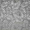 black-grey botanical jacquard fabric from Fibre Naturelle
