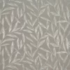 black-grey botanical embroideried fabric from Fibre Naturelle