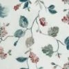 multicolour botanical embroideried fabric from Fibre Naturelle