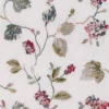 multicolour botanical embroideried fabric from Fibre Naturelle