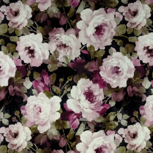 multicolour botanical cotton fabric from Fibre Naturelle