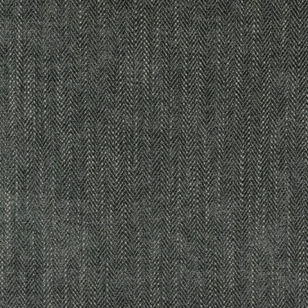 Cambridge Fabric - Charcoal by black-grey plain woven fabric from Fibre Naturelle