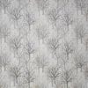black-grey botanical jacquard fabric from Fibre Naturelle