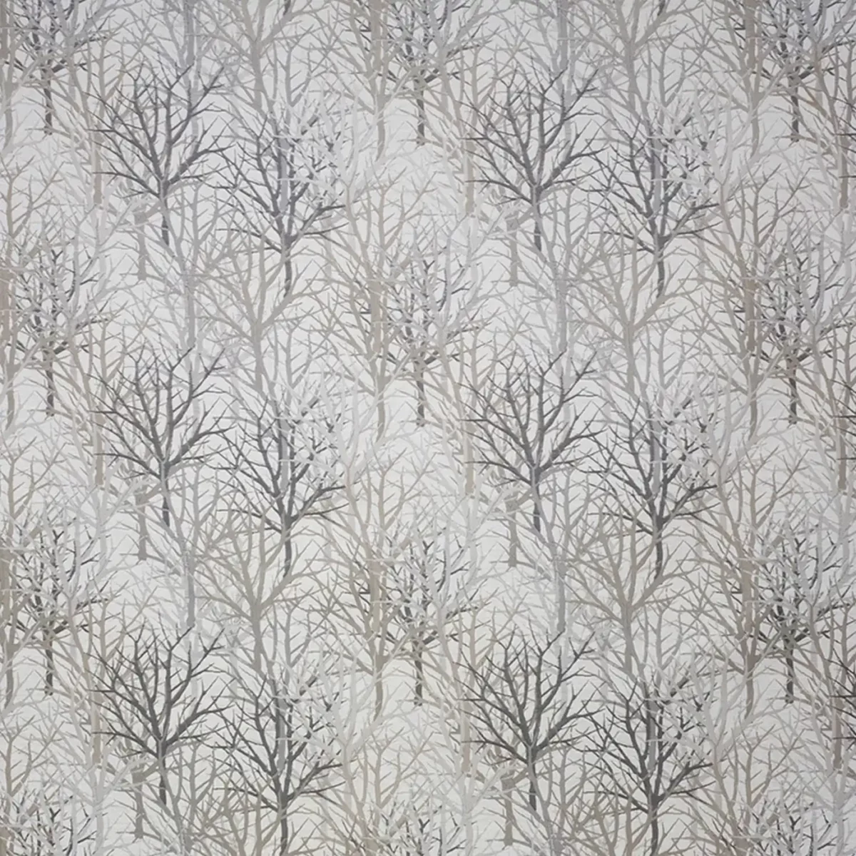 Bolderwood Fabric - Furzey by black-grey botanical jacquard fabric from Fibre Naturelle