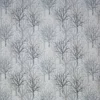 blue botanical jacquard fabric from Fibre Naturelle