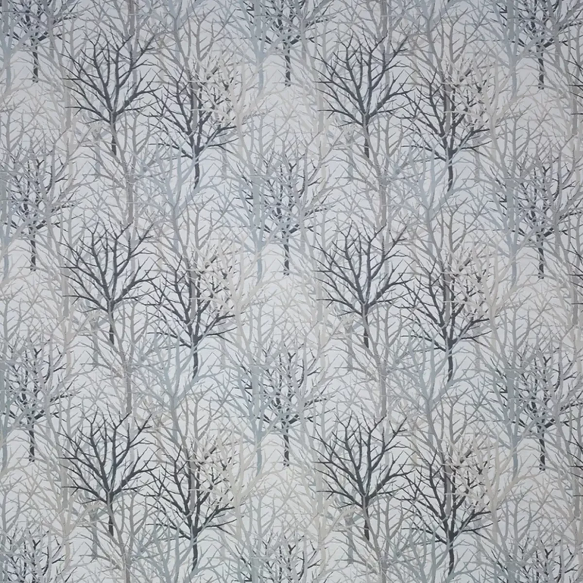 Bolderwood Fabric - Radnor by blue botanical jacquard fabric from Fibre Naturelle