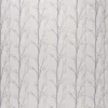 black-grey botanical embroideried fabric from Fibre Naturelle