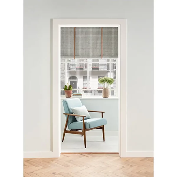 Windowpane Fabric - Onyx from
