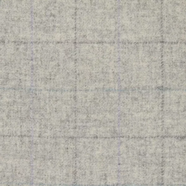 Multipane Fabric - Limestone by black-grey checked woolen fabric from Abraham Moon & Sons