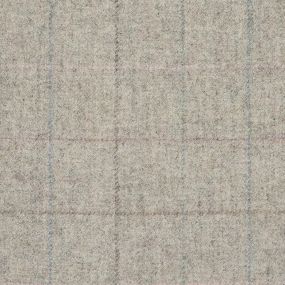 Multipane Fabric - Sandstone by black-grey checked woolen fabric from Abraham Moon & Sons
