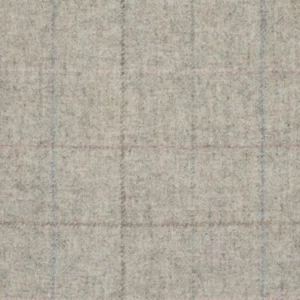 black-grey checked woolen fabric from Abraham Moon & Sons