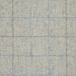 black-grey checked woolen fabric from Abraham Moon & Sons