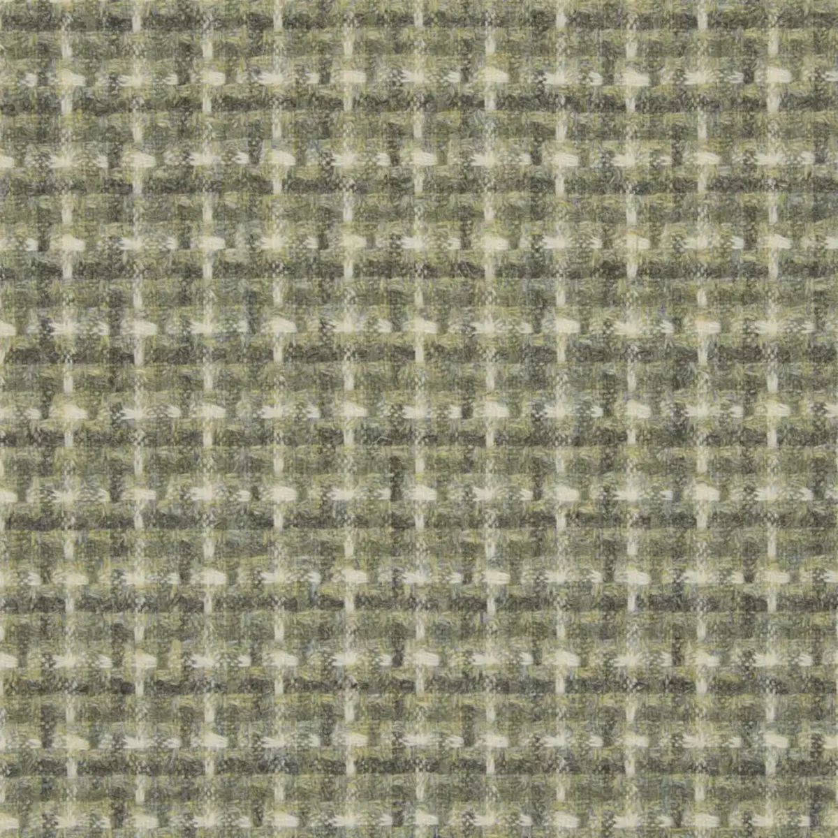 Villa Fabric - Onyx by black-grey checked woolen fabric from Abraham Moon & Sons