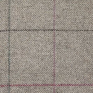 black-grey checked woolen fabric from Abraham Moon & Sons