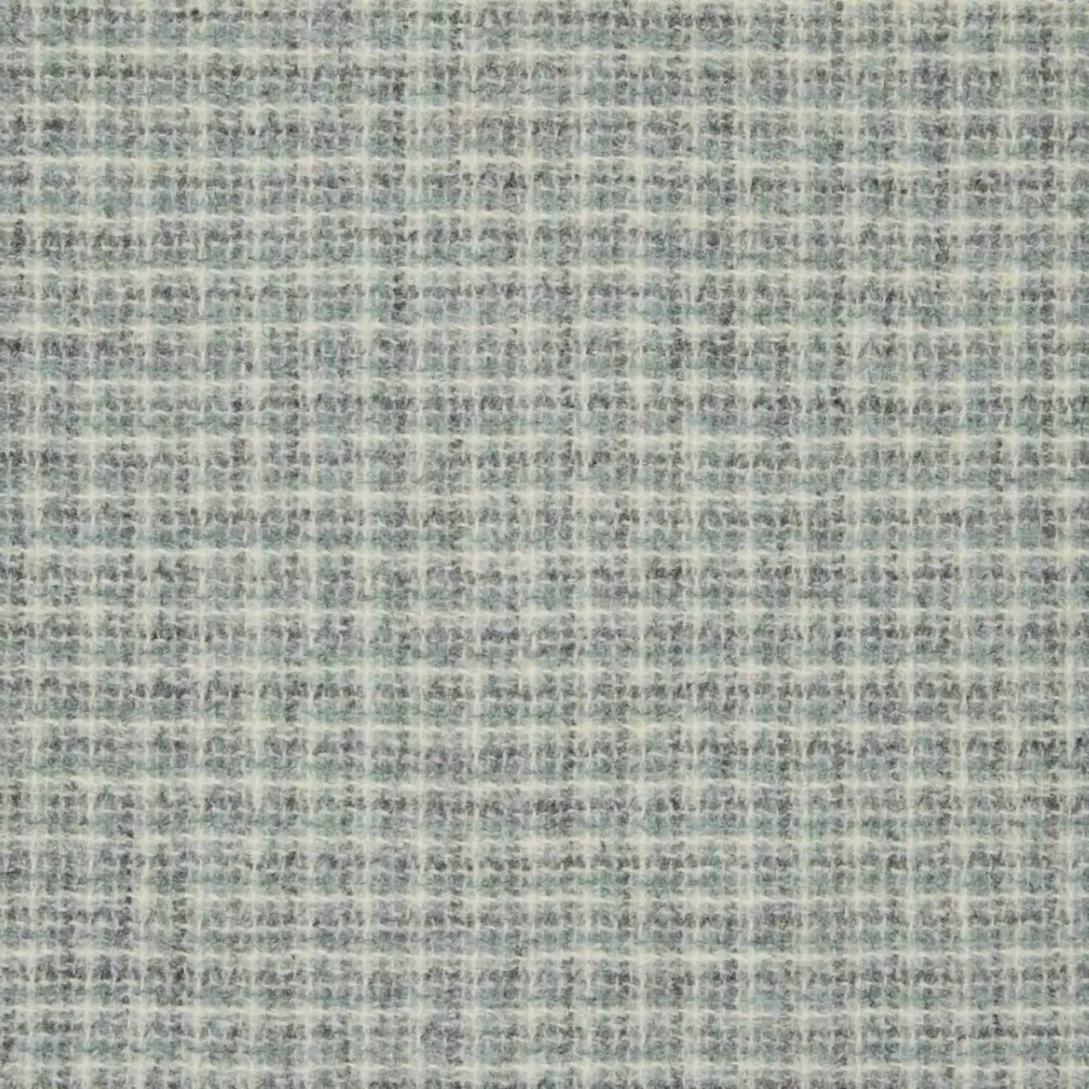 Leno Fabric - Slate by black-grey checked woolen fabric from Abraham Moon & Sons