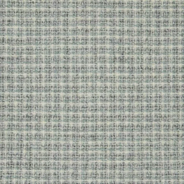 Leno Fabric - Slate by black-grey checked woolen fabric from Abraham Moon & Sons