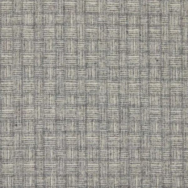 Basket Fabric - Marble by black-grey checked woolen fabric from Abraham Moon & Sons