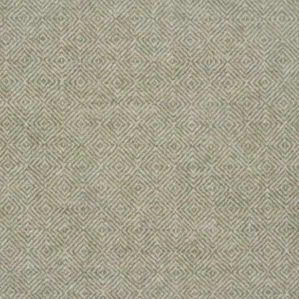 Diamond Fabric - Onyx by green geometric woolen fabric from Abraham Moon & Sons