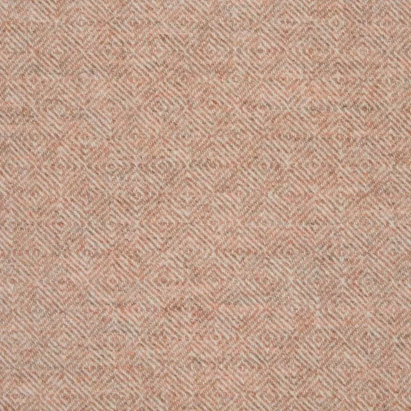 Diamond Fabric - Sandstone by red geometric woolen fabric from Abraham Moon & Sons