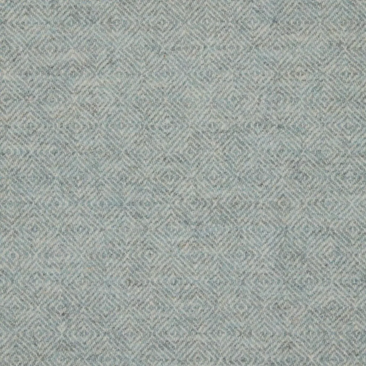 Diamond Fabric - Slate by blue geometric woolen fabric from Abraham Moon & Sons