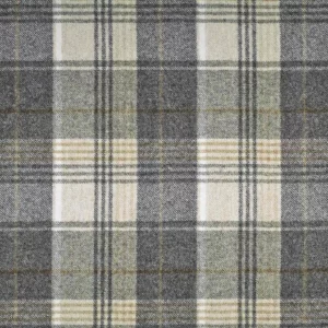 brown checked woolen fabric from Abraham Moon & Sons