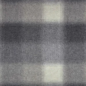 black-grey checked woolen fabric from Abraham Moon & Sons