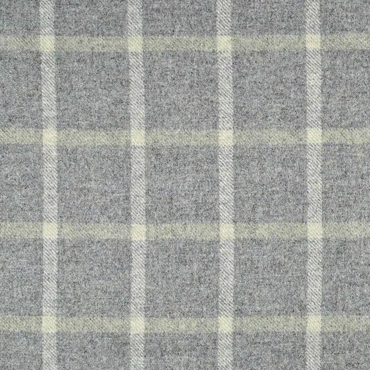 Reflection Fabric - Hessian by black-grey checked woolen fabric from Abraham Moon & Sons