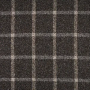 black-grey checked woolen fabric from Abraham Moon & Sons