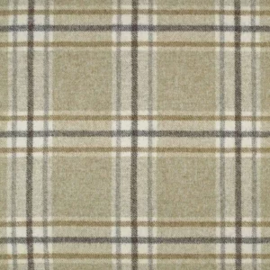 neutral checked woolen fabric from Abraham Moon & Sons