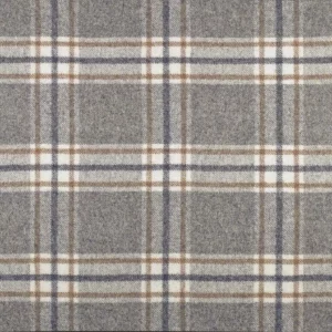 black-grey checked woolen fabric from Abraham Moon & Sons